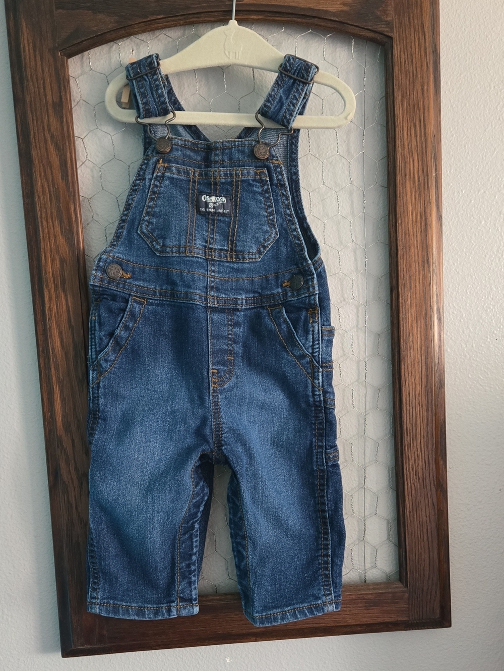 OshKosh B'gosh Dark Blue Denim Overalls for Kids